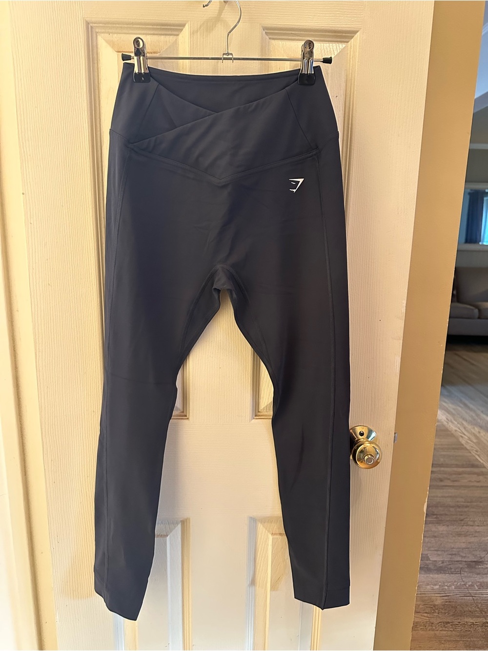 Gymshark High Waisted Crossover Leggings - Darkest Teal